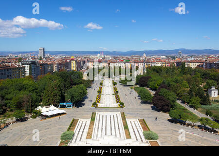 Park National Palace of Culture in Sofia Stock Photo