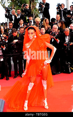 Cannes Film Festival 22st May at a  Photoocall for the Film ONCE UPON A TIME IN  HOLYWOOD  Fashion model Winnie  Harlow . Stock Photo