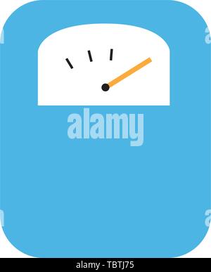 Body weight scale icon flat vector illustration isolated Stock Vector