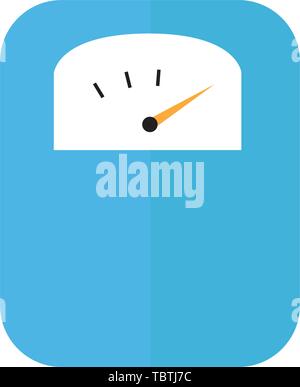 Body weight scale icon flat vector illustration isolated Stock Vector