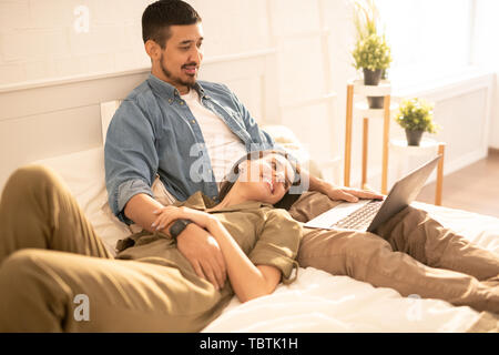 Spending weekend at home Stock Photo
