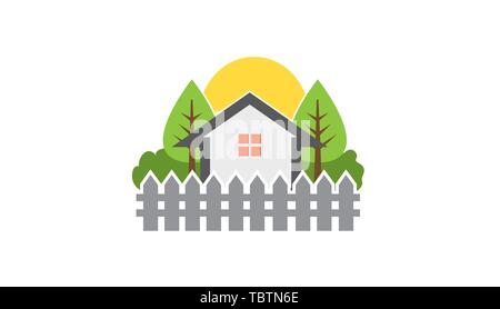 Real Estate House Logo Symbol Design Illustration Stock Vector