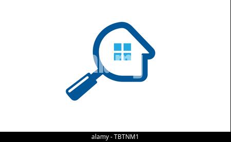 Home Finder Logo Vector Symbol Design Illustration Stock Vector