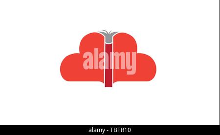 Love Book Logo Symbol Design Logo Design Stock Vector