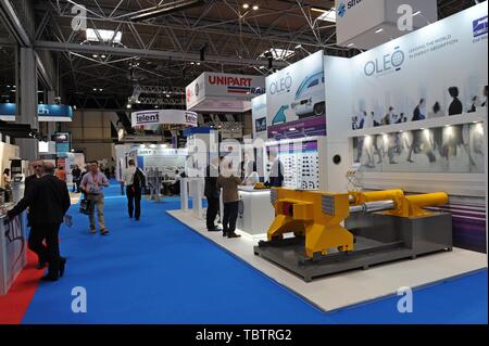 RailTex Railway industry exhibition, NEC, Birmingham April 2019 Stock Photo
