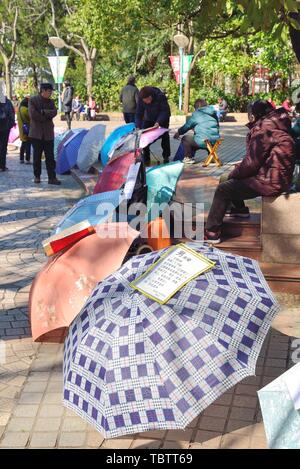 The blind date corner of Shanghai People's Park Stock Photo