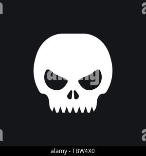 Skull icon vector sign symbol Stock Vector