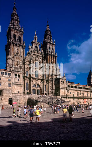 Spain Galicia Santiago de Campostela Cathedral Stock Photo