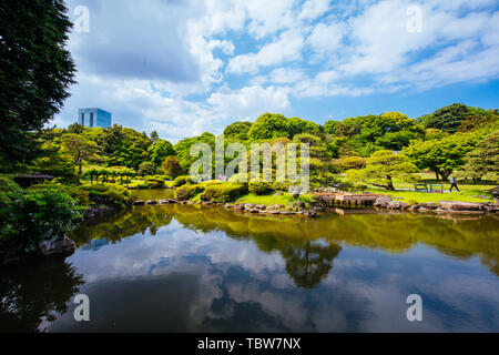 Shinjuku Gyoen National Garden in Tokyo Stock Photo