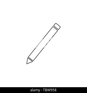 Edit line icon, pen outline vector logo, linear pictogram isolated on white, pixel perfect illustration.EPS 10 Stock Vector