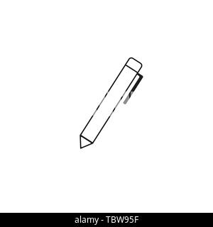 Edit line icon, pen outline vector logo, linear pictogram isolated on white, pixel perfect illustration. eps 10. Stock Vector