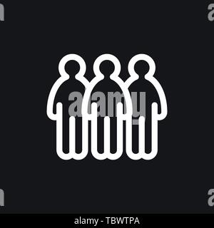 Team icon vector sign symbol Stock Vector