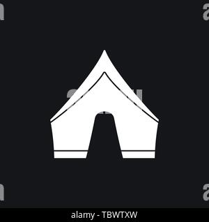 Camping tent icon vector sign symbol Stock Vector