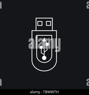 Usb icon vector sign symbol Stock Vector