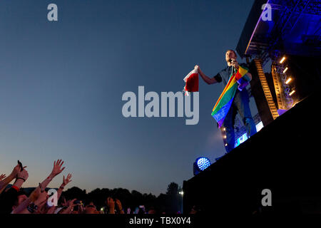 Florence Italy 2 June 2019 Imagine Dragons live at Ippodromo delle Cascine - Visarno Arena - Florence © Andrea Ripamonti / Alamy Stock Photo