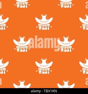 West pattern vector orange Stock Vector