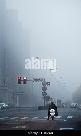 Cities in the haze Stock Photo