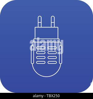 Electric mosquito icon blue vector Stock Vector