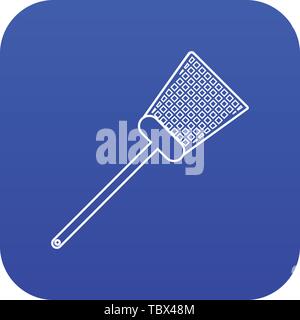 Swatter icon blue vector Stock Vector
