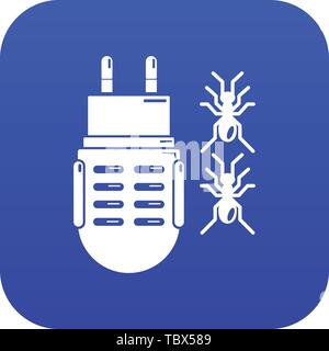 Electric mosquito icon blue vector Stock Vector