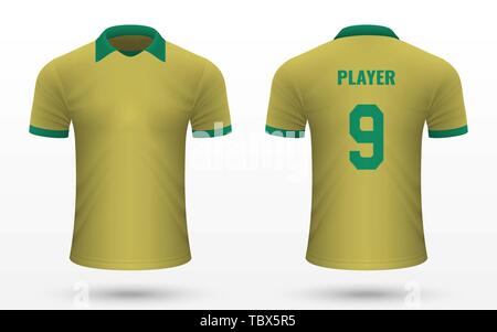 Premium Vector  Fresh green cricket jersey design