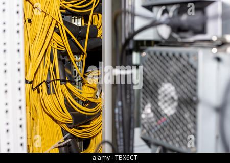 Cables wrapped into duct tape Stock Photo
