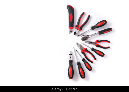 Building tools repair set isolated on white background Stock Photo