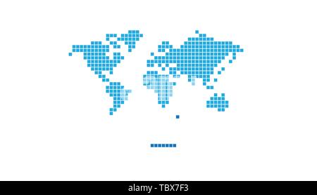 Creative Abstract World Pixel Logo Symbol Video Game Design Illustration Stock Vector