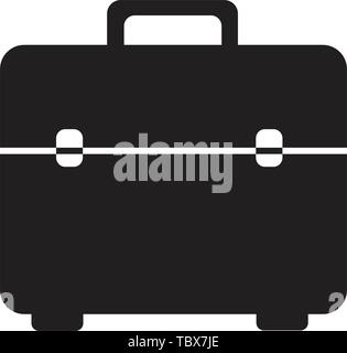 suitcase icon vector solated on white background illustration Stock Vector