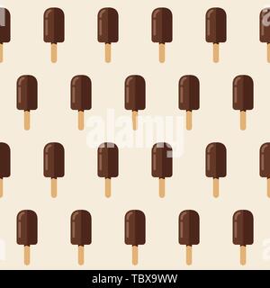 Ice cream seamless pattern Stock Vector