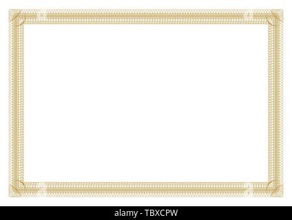 Blank Certificate Border Ready add Text Stock Vector Image & Art - Alamy