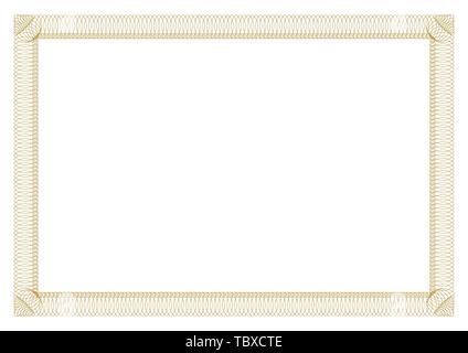 Blank Certificate Border Ready add Text Stock Vector Image & Art - Alamy