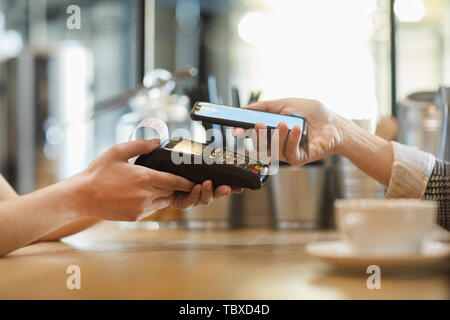 Payment in cafe Stock Photo