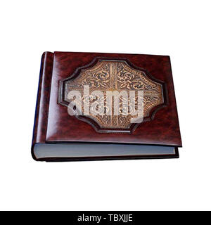 Old book isolated on white Stock Photo