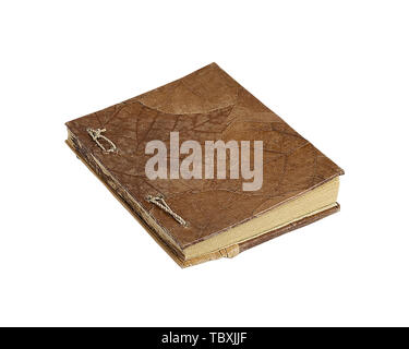 Old book isolated on white Stock Photo