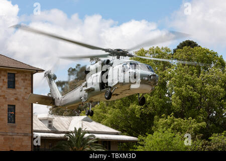 Royal Australian Navy (RAN) Sikorsky S-70B-2 Seahawk Helicopter N24-005. Stock Photo