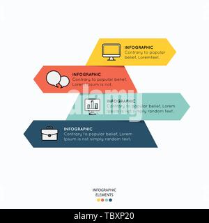 infographic with icons for business illustration design Stock Vector