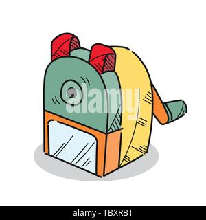 sharpener machine illustration on white background Stock Vector