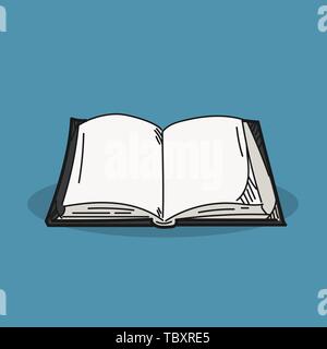 Book illustration on color background Stock Vector
