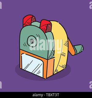 sharpener machine illustration on color background Stock Vector