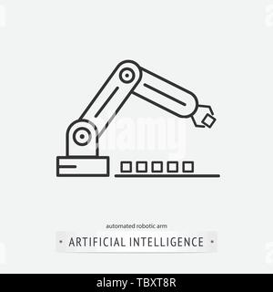 artificial intelligence icon design Stock Vector
