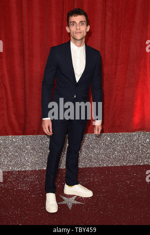 LONDON, UK. June 01, 2019: Luke Jerdy arriving for The British Soap Awards 2019 at the Lowry Theatre, Manchester. Picture: Steve Vas/Featureflash Stock Photo