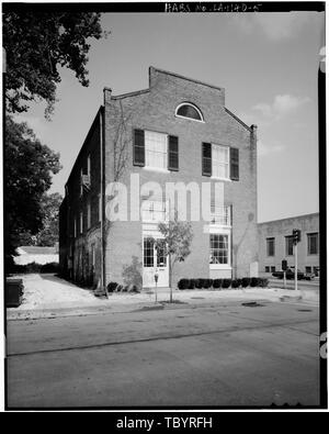 NORTH AND WEST FACADES  Louisiana State Prison Store, 703 Laurel Street, Baton Rouge, East Baton Rouge Parish, LA Town, A Hays Jandoli, Liz, transmitter Stock Photo