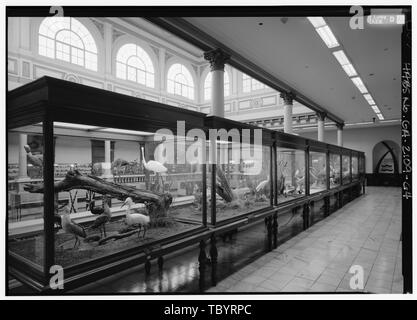 NORTH ATRIUM, FOURTH FLOOR, LOOKING SOUTHEAST WITH MUSEUM CASES IN THE FOREGROUND  Georgia State Capitol, Capitol Square, Atlanta, Fulton County, GA Stock Photo