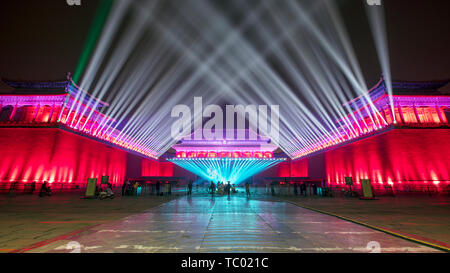 The bright lights of the midday gate of the Forbidden City Stock Photo