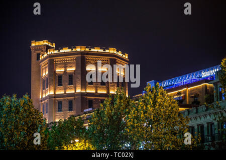 Jianghan Road Pedestrian Street Stock Photo