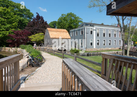 Scenic Dexter or Dexter’s Grist Mill in Sandwich, Cape Cod, Massachusetts USA Stock Photo