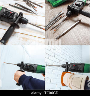 hammer drill Stock Photo