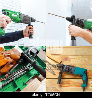 hammer drill Stock Photo