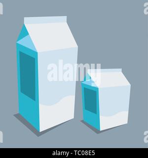 milk paper pack vector illustration Stock Vector